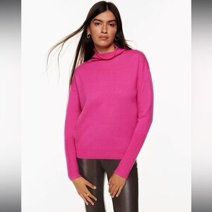 Aritzia Wilfred Pink Cyprie Merino Wool Sweater